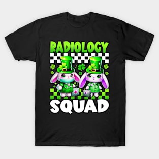 medical staff x ray tech radiology squad Nurse st Patricks Day T-Shirt